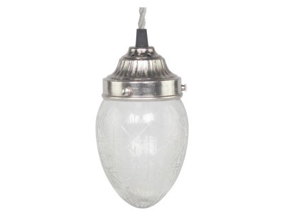 Fönsterlampa Droppe, slipad klarglas - Chic Antique