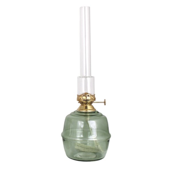 Majken Kerosene lamp, H35 cm, Green & Brass - Strömshaga