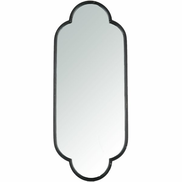 Mirror Trefoil, L111 cm, black - A lot decoration