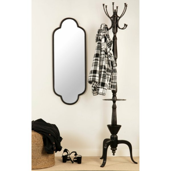 Mirror Trefoil, L111 cm, black - A lot decoration