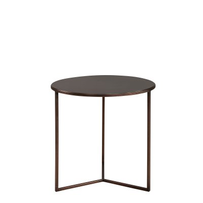 Ceds coffee table Ø 40 cm, brushed steel - Artwood