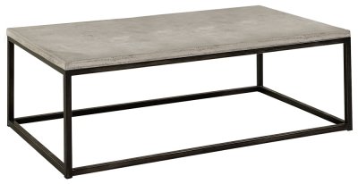 Yoshi Coffeetable, rectangular, Concrete/Steel - Artwood