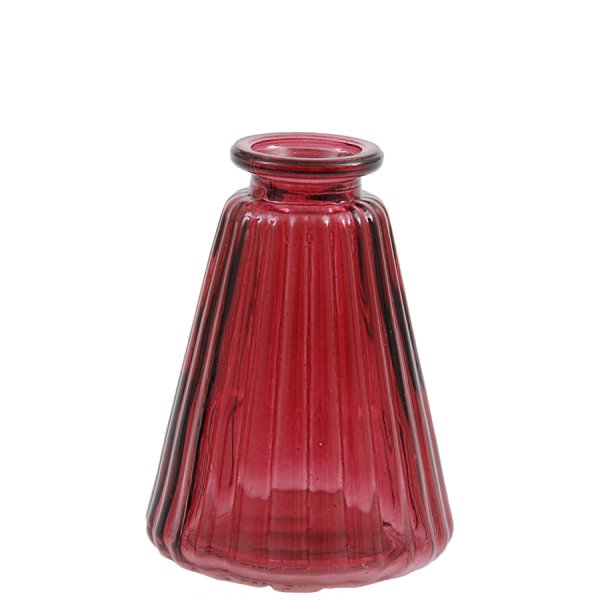 Glass vase H7,5 cm, Magenta - Miljögården