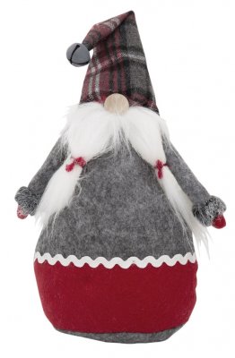 Santa vitt red hat, 33 cm - Svanefors
