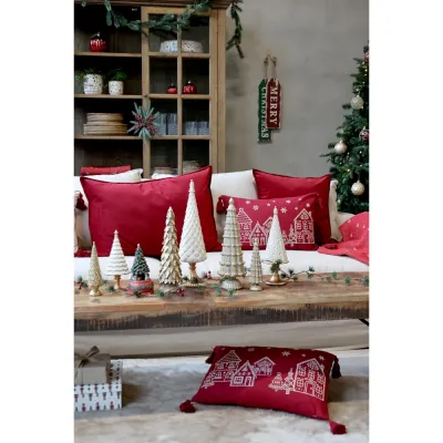 kuddfodral-aix-julhus-med-tofsar-röd-från-chic-antique