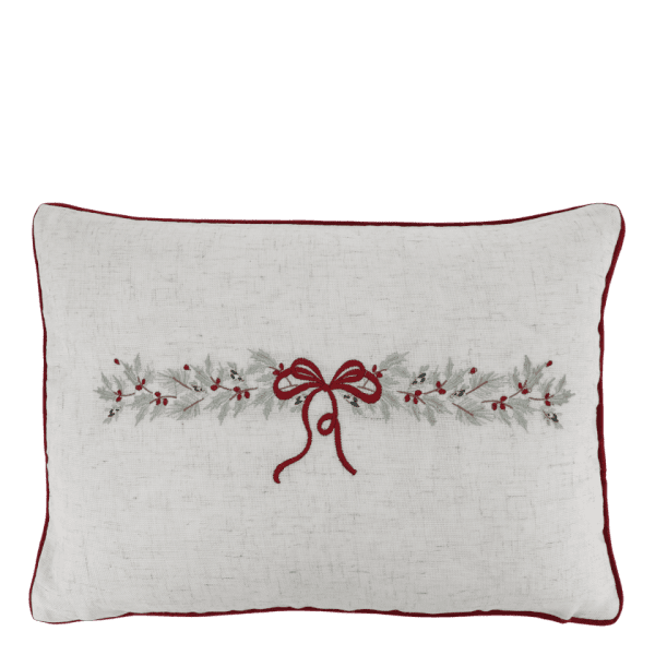 Cushion Cover Aix Christmas Tree & Bow Linen - Chic Antique