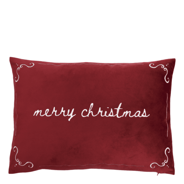 Kuddfodral Aix Merry Christmas Cherry - Chic Antique
