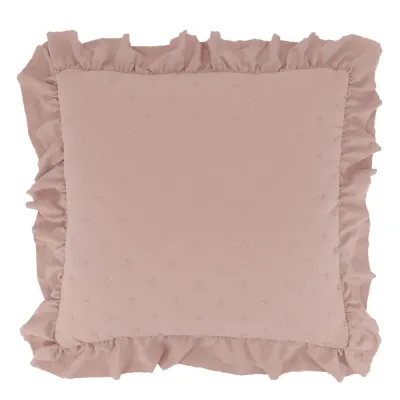 Frilagd produktbild på gammelrosa quiltat kuddfodral Aix 50x50 cm från Chic Antique