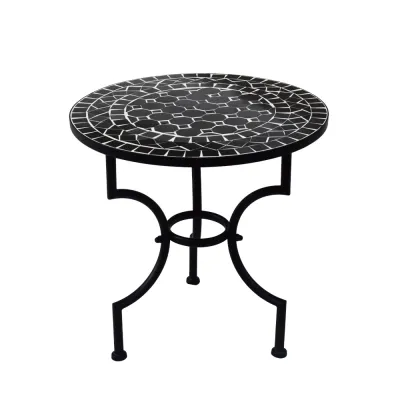 sidobord-svart-metall-med-svart-mosaik