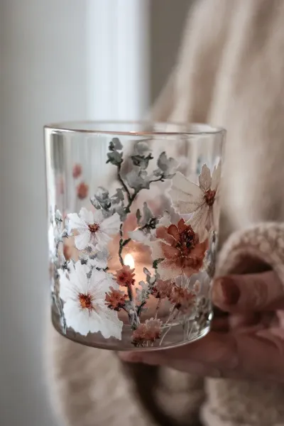 Lantern/Vase Autumn Anemone – Majas Cottage
