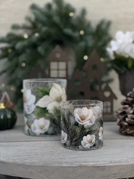 Majas Lykta Winter Blossom, två storlekar – Majas Cottage