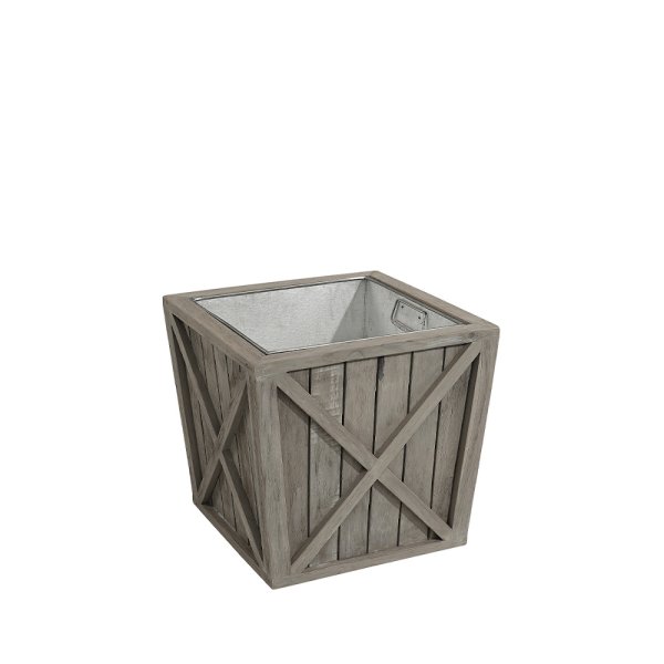 Kruka Creek plant, Charcoal Teak, två storlekar - Artwood