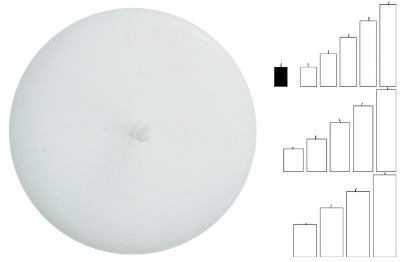 Blockljus vit, Ø:4 H:6 cm - Ib Laursen