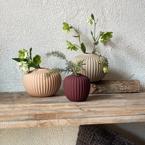 Vase soft Burgundy - Miljögården