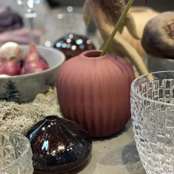 Vase soft Burgundy - Miljögården