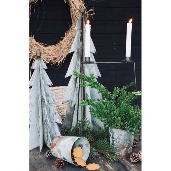 Tin tree Moheda, H49 cm, grey - I Am Interior
