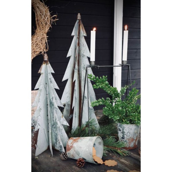 Tin tree Moheda, H49 cm, grey - I Am Interior