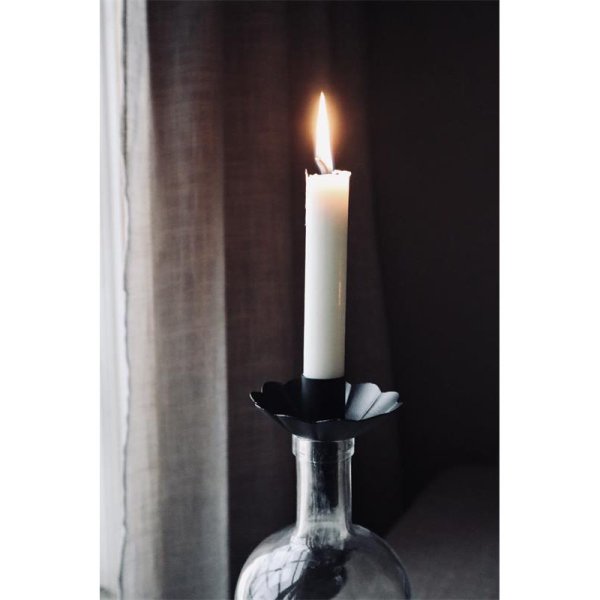 Candle Holder Gullan for bottle, Black - I am interior