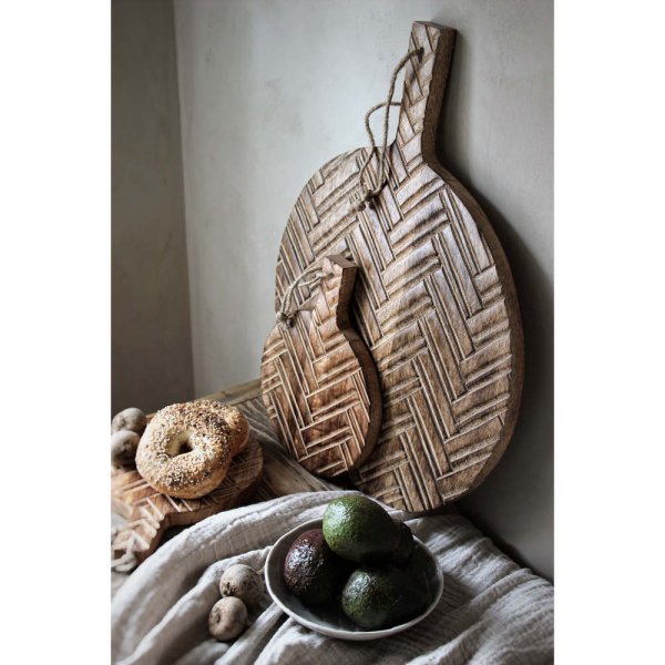 Skärbräda Herringbone, 27x20 cm, mango - Majas Cottage