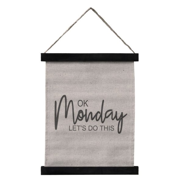 Canvas print Ok Monday, Let's Do This, H29 x W24 cm - Chic Antique