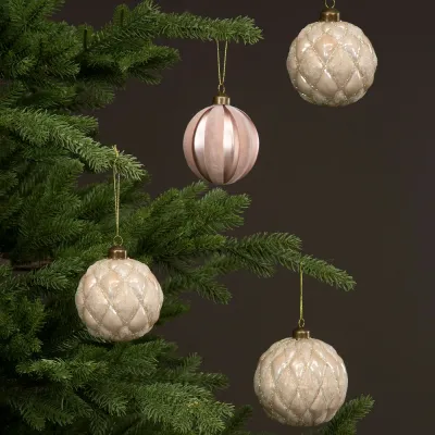 Christmas-balls-in-pink-with-velvet-stripes
