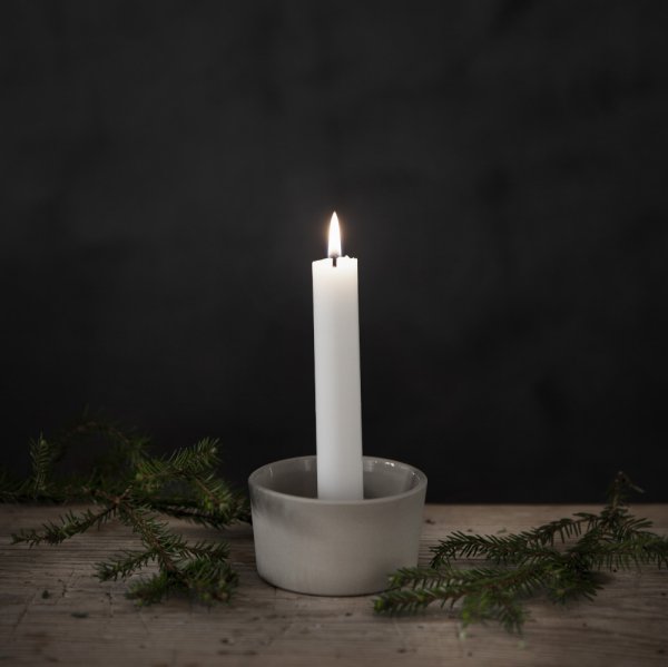 Ljusstake Skål för Kronljus, beige - ERNST