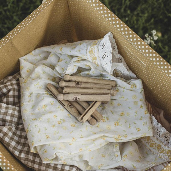 Clothespins wood, 10-pack, nature - Strömshaga