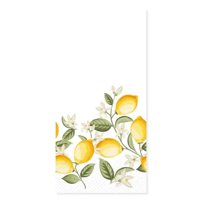 Pack of 16 paper napkins with lemon pattern from Chic Antique