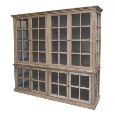 Large Marseille Nature display cabinet with 8 doors – exposed product image on white background.