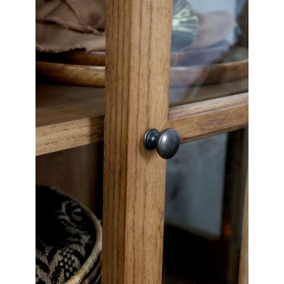 Marseille Display Cabinet w. 4 glass doors, nature - Chic Antique