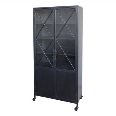 display-cabinet-on-wheels-in-black-metal
