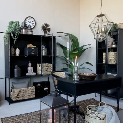 black-swivel-chair-in-wood-and-rattan