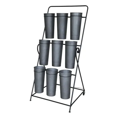 blomhylla-med-nio-zinkhinkar