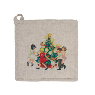 lapp-linbeige-med-motiv-från-barnen-i-bullerbyn