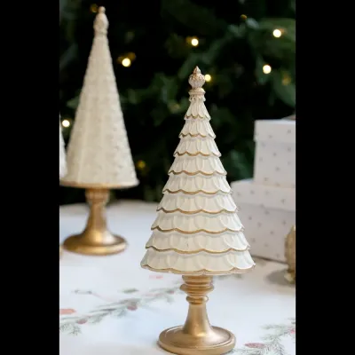 julgran-noël-h23,5 cm-antikcreme-och-guld-från-chic-antique