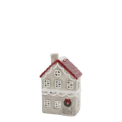 Candle Lantern House Chamonix French Grey - Chic Antique