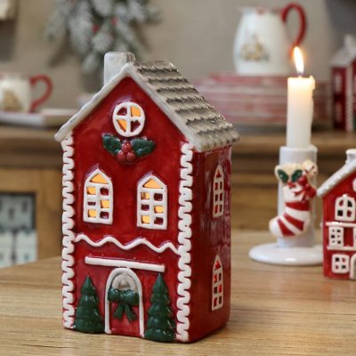Candle Lantern House Chamonix Cherry - Chic Antique