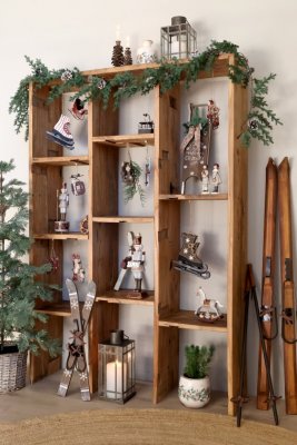 Decorative skis Vintage Small Antique Mocca - Chic Antique
