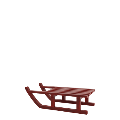 Decorative wooden sledge Vintage Antique Cherry from Chic Antique