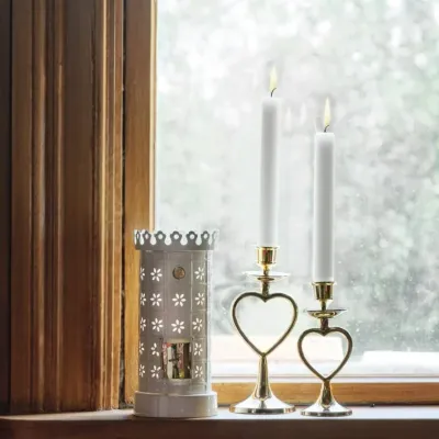 tea light-lantern-tile-stove-white-brass