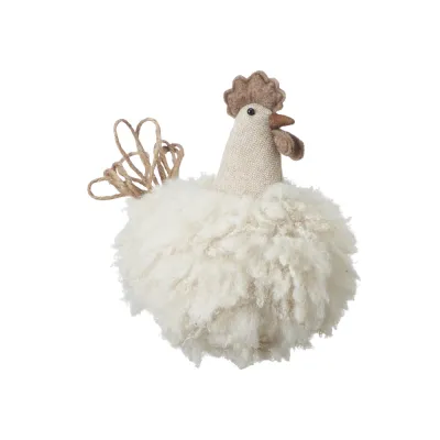 Fluffy rooster in beige from Wikholm Form
