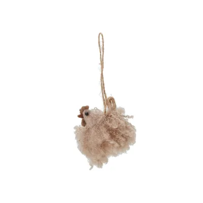 Hanging brown fluffy Easter chicken Fluffy – Wikholm form