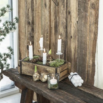 ljusstake-spjut-vintagevit