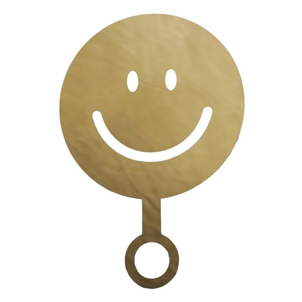 Coffee stencil Smiley, brass - Chic Antique