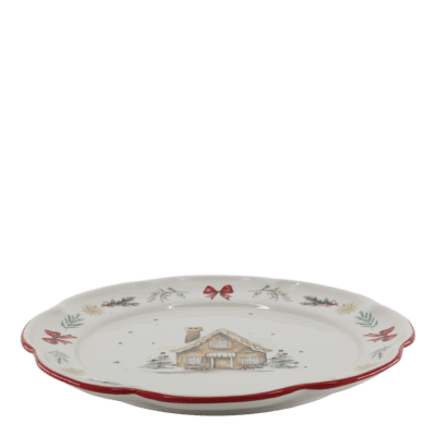 Dinner plate Chalet de Noël Cherry - Chic Antique