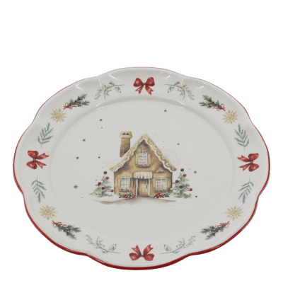 Dinner plate Chalet de Noël Cherry - Chic Antique