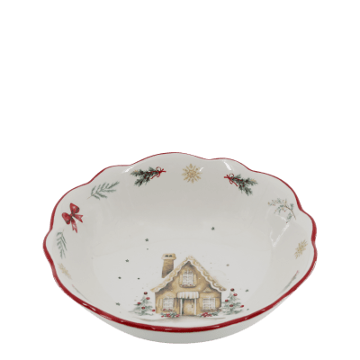 Bowl Large Chalet de Noël Cherry - Chic Antique