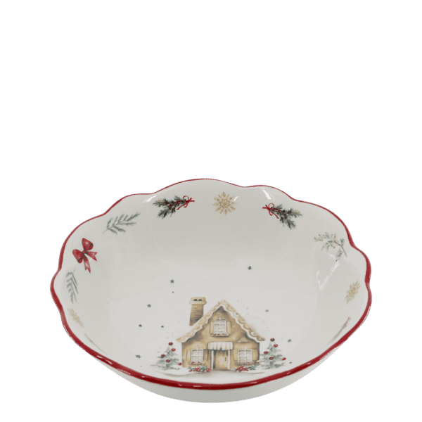 Bowl Large Chalet de Noël Cherry - Chic Antique