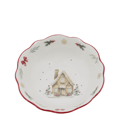 Bowl Large Chalet de Noël Cherry - Chic Antique