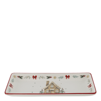 Serving platter Chalet de Noël Cherry - Chic Antique